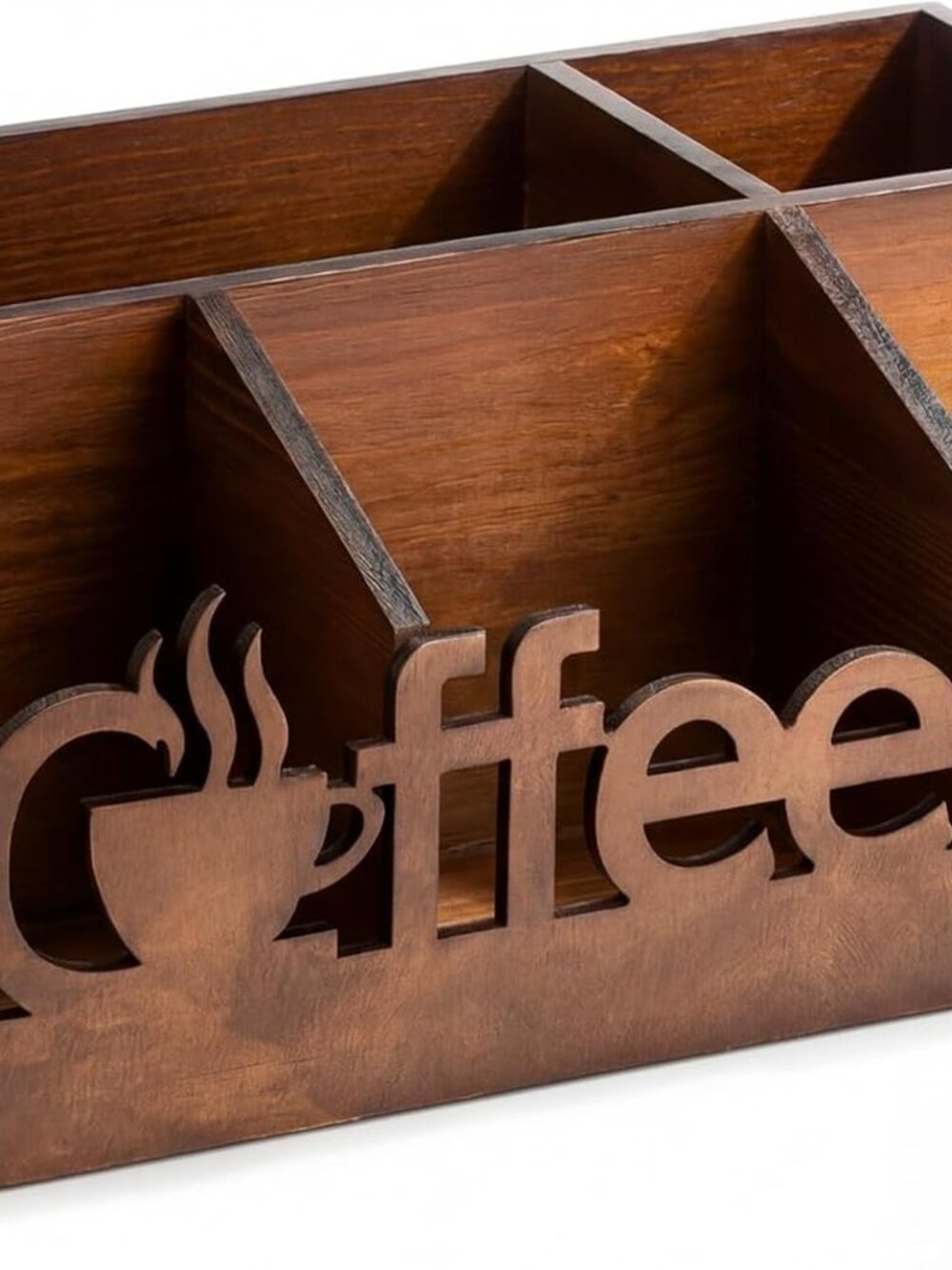 NEW Coffee Station Organizer for Counter Wooden - Picture 3 of 3